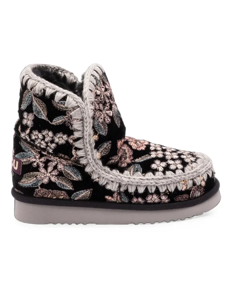 Mou Eskimo 18 Botanical Stiefel - Schwarz Schwarz