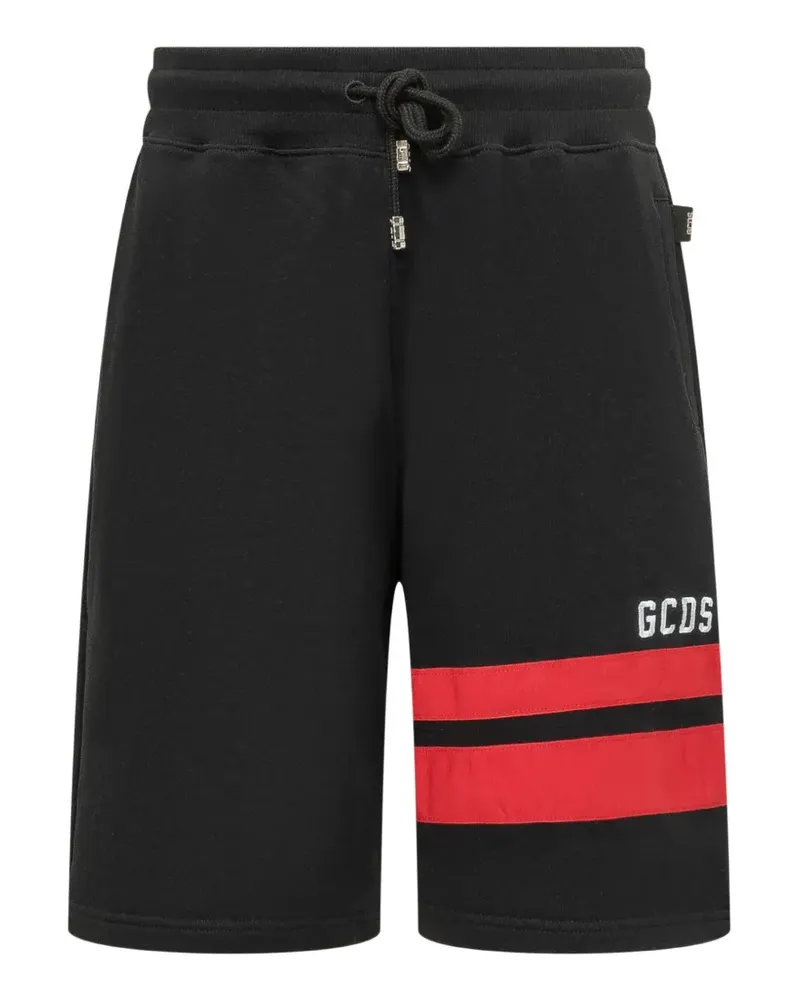 GCDS logo-detail shorts - Schwarz Schwarz