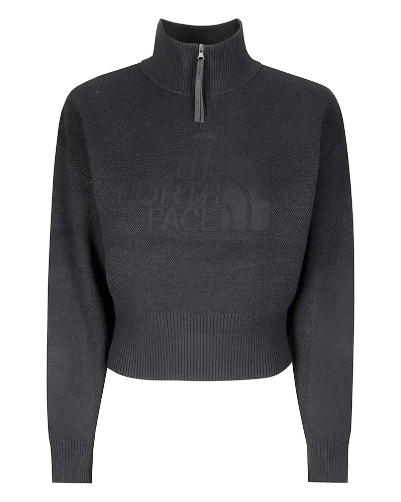 The North Face Pullover mit Reißverschlusskragen - Schwarz Schwarz