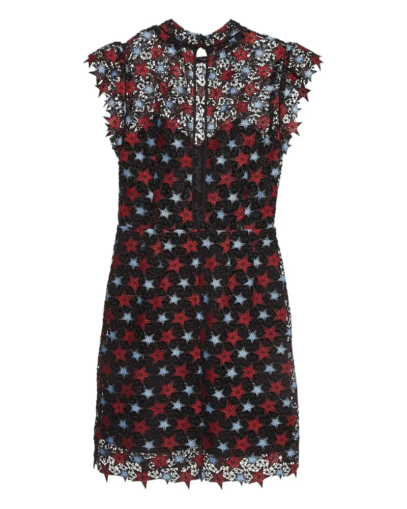 Sandro Pre-owned Minikleid mit Sternmotiv - Schwarz Schwarz