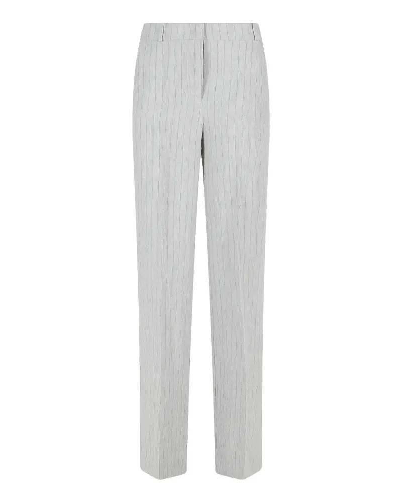 KILTIE Andrea vertical-stripe straight-leg trousers - Grau Grau