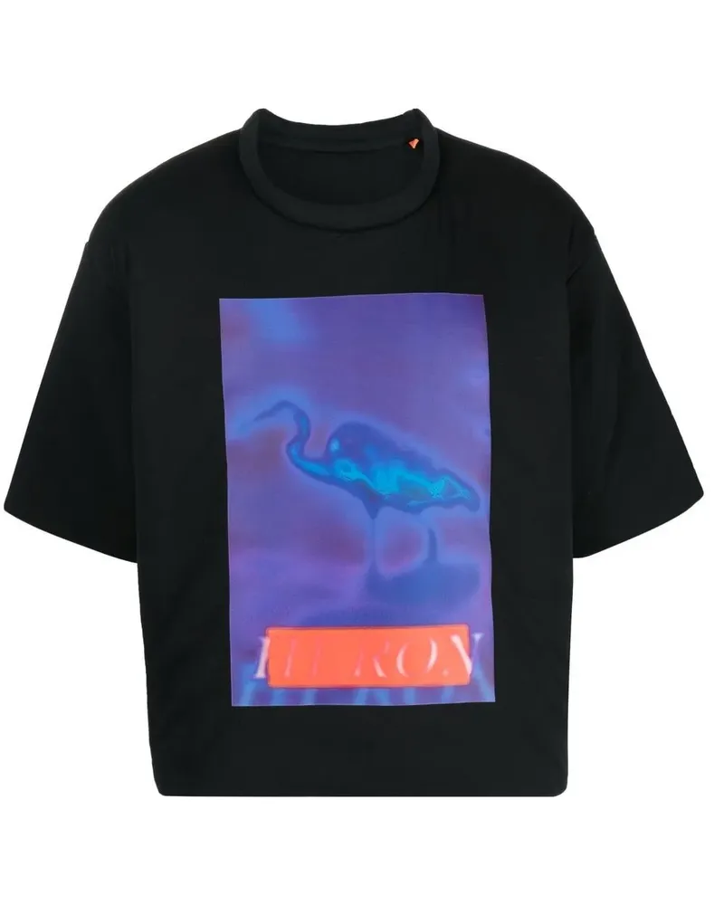 Heron Preston T-Shirt im Oversized-Look - Schwarz Schwarz