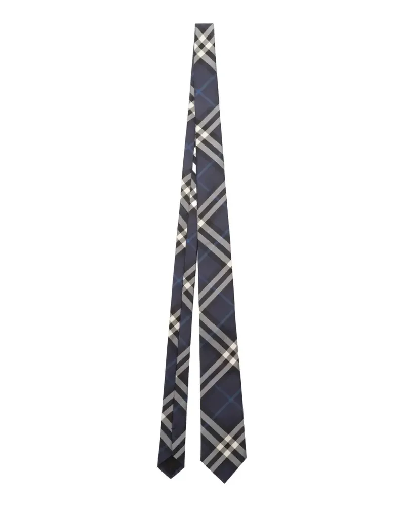 Burberry Check silk tie - Blau Blau