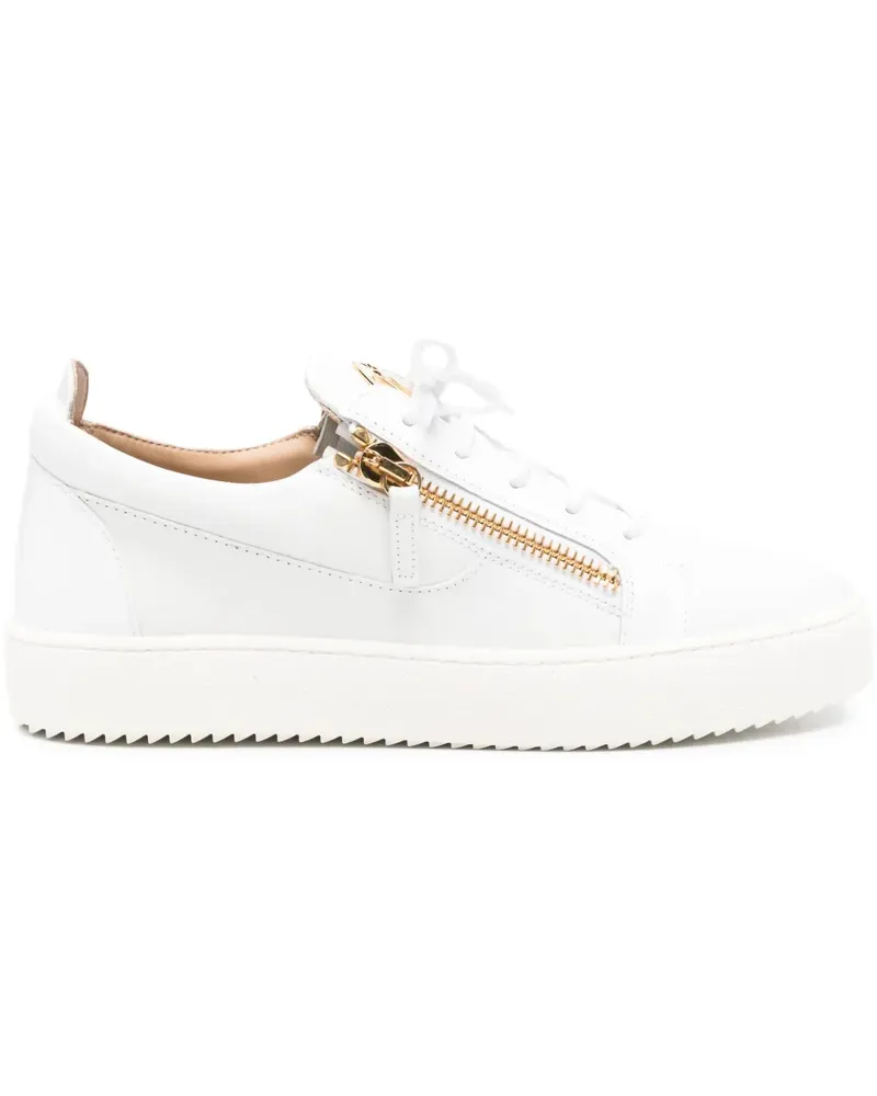 Giuseppe Zanotti Frankie Sneakers mit Reißverschluss - Weiß Weiß