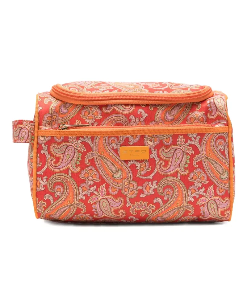 Etro Kosmetikkoffer mit Paisley-Print - Rot Rot