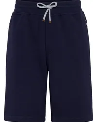 Brunello Cucinelli Joggingshorts aus Jersey Blau