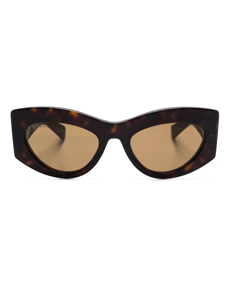 Gucci Sonnenbrille mit Cat-Eye-Gestell - Braun Braun