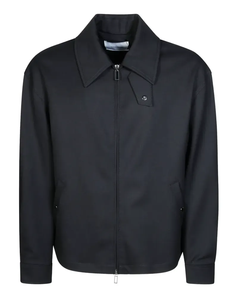 Paolo Pecora Milano Jacke mit Reißverschluss - Schwarz Schwarz
