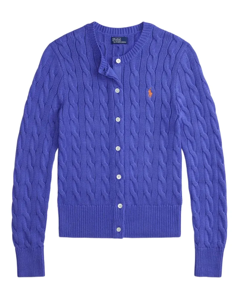 Ralph Lauren Cardigan mit Zopfmuster - Blau Blau