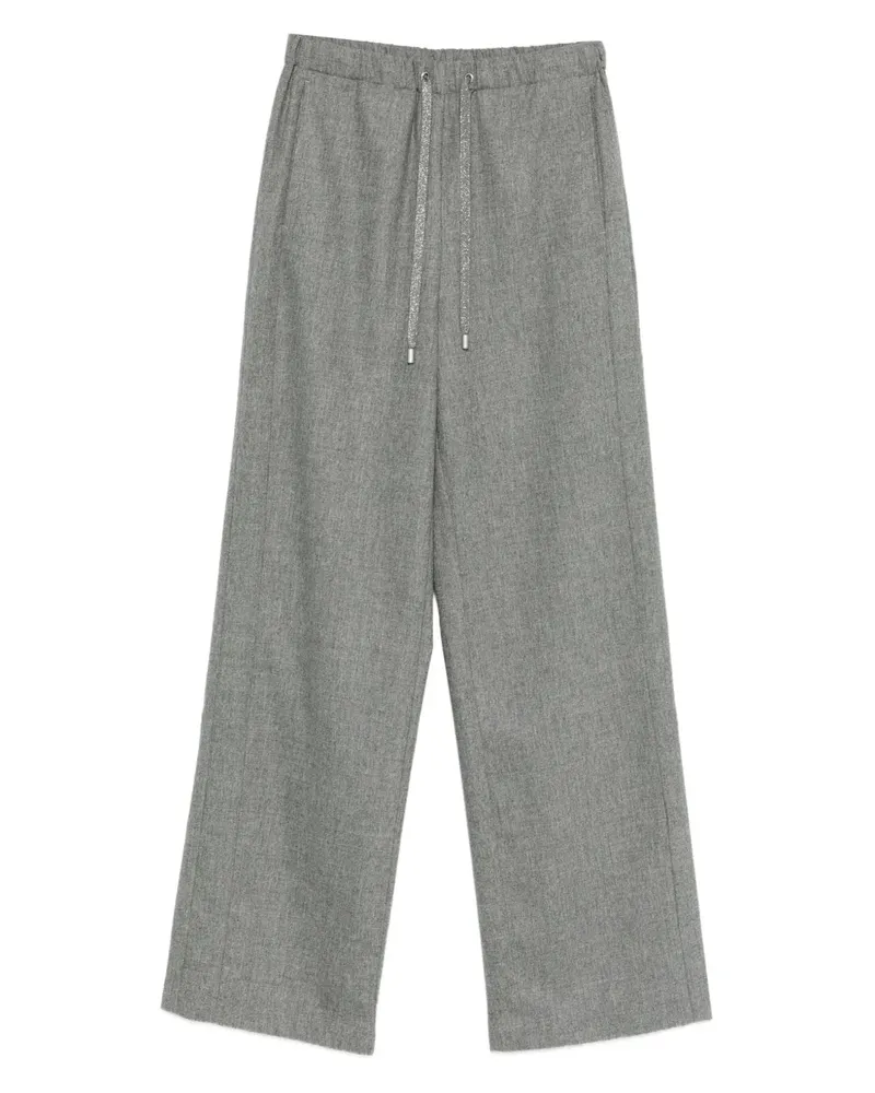 Gran Sasso Hose mit Kordelzug - Grau Grau