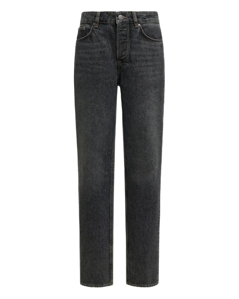 12 STOREEZ 333 Straight-Leg-Jeans - Grau Grau