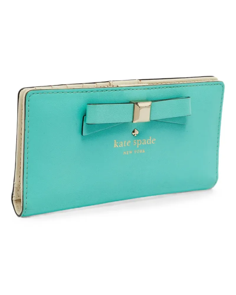 Kate Spade Holly Street Lacey bow wallet - Blau Blau