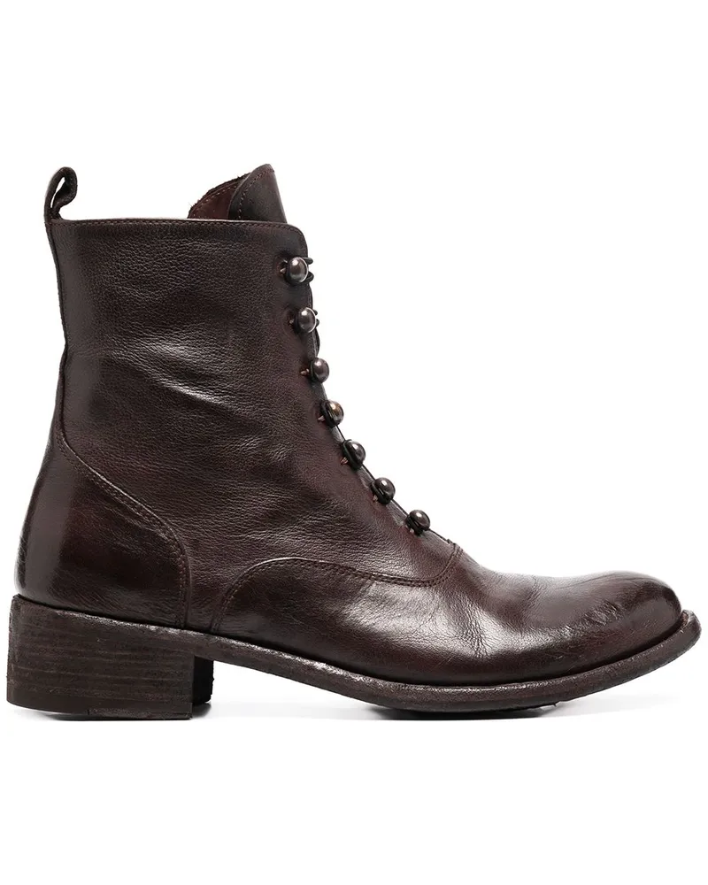 Officine Creative Italia Stiefel mit Schnürung - Braun Braun