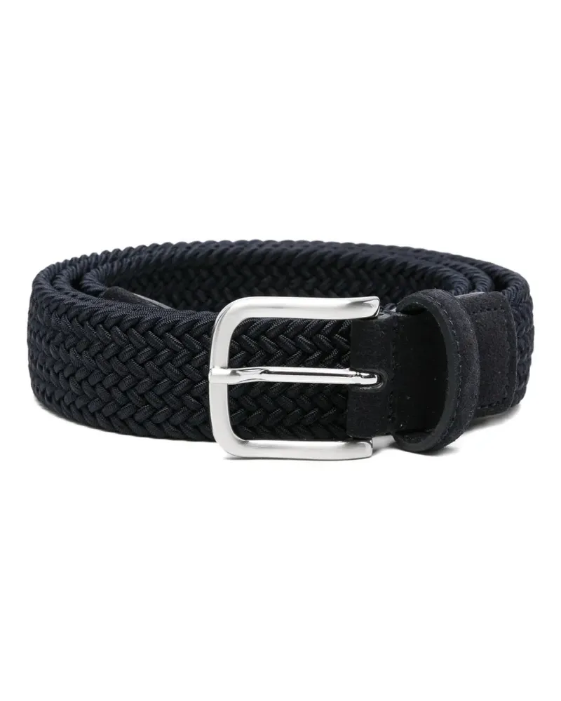 Emporio Armani braided-design belt - Blau Blau