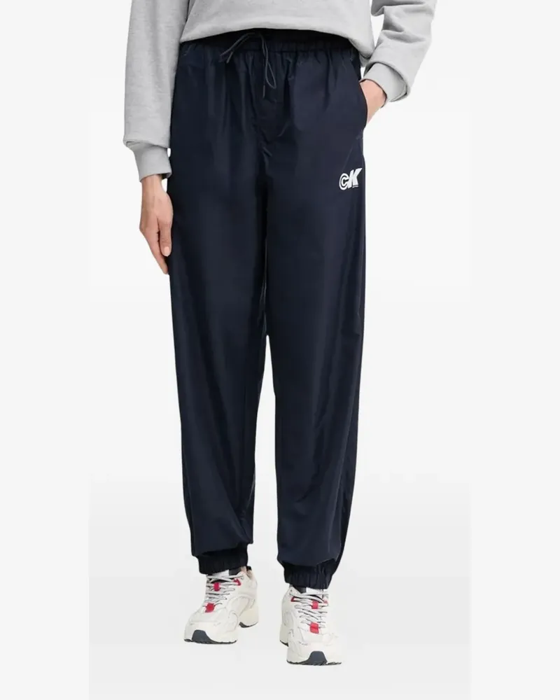 Calvin Klein logo-print track pants - Blau Blau