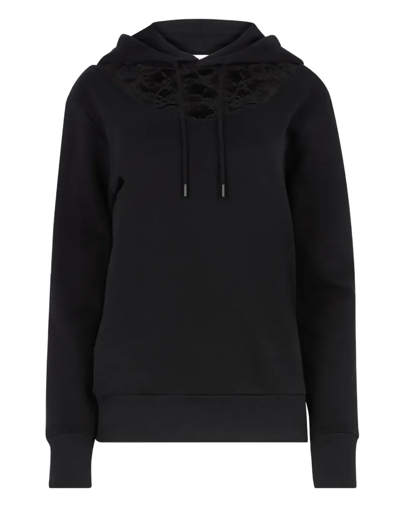 Nina Ricci Fleece-Hoodie mit Kordelzug - Schwarz Schwarz
