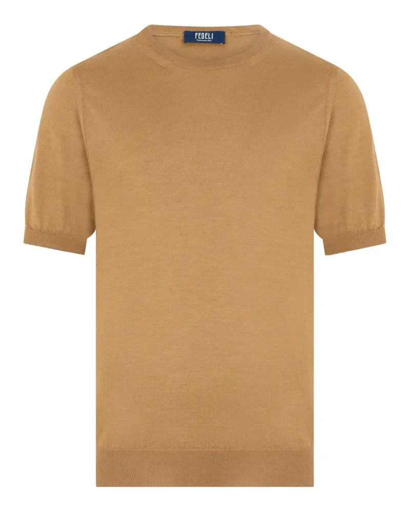 Fedeli short-sleeve T-shirt - Braun Braun