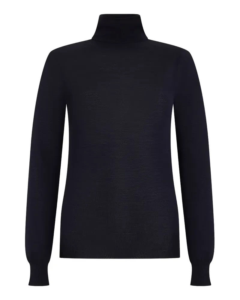 MOORER Musa-H2d roll-neck knitted long-sleeve T-shirt - Schwarz Schwarz