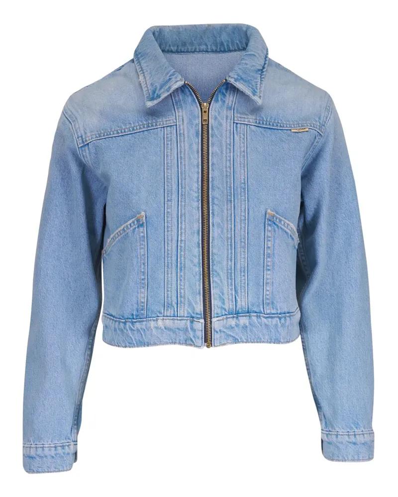 Mother Jeansjacke mit Reißverschluss - Blau Blau