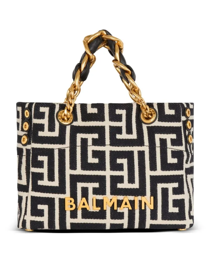 Balmain Kleine 1945 Weiche Handtasche - Schwarz Schwarz