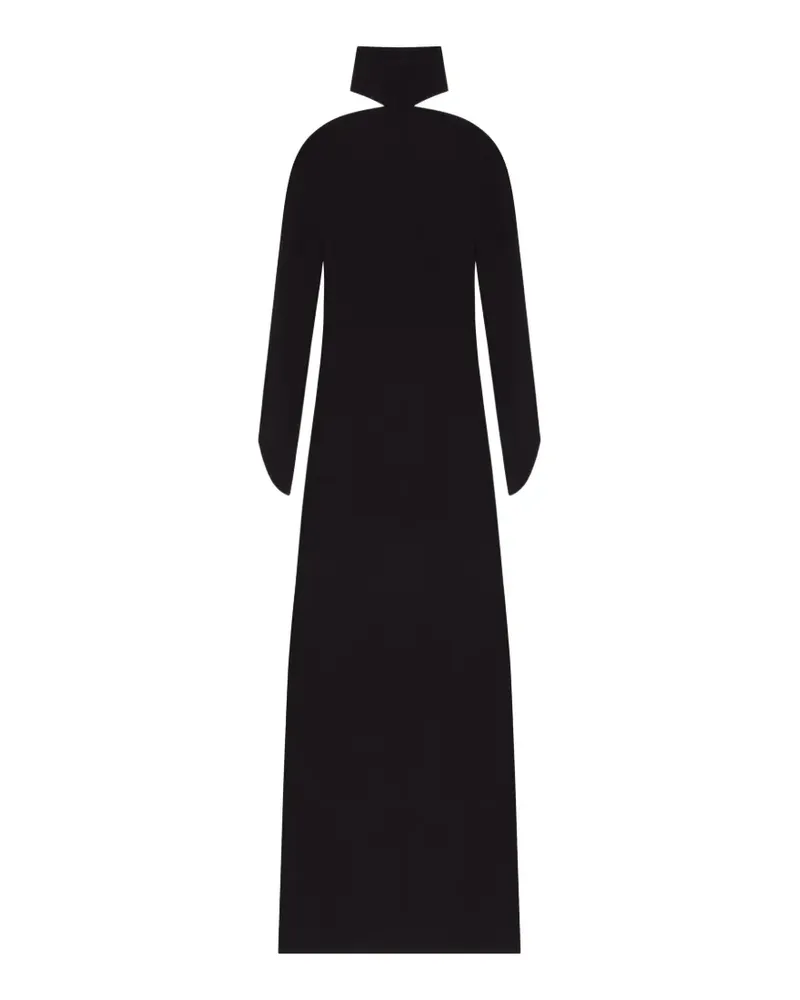Courrèges Abendkleid mit Cut-Outs - Schwarz Schwarz