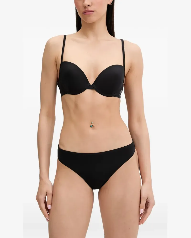 EA7 logo-print bikini - Schwarz Schwarz