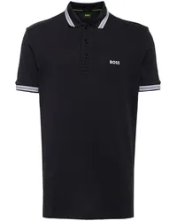 HUGO BOSS Poloshirt mit Logo-Stickerei Blau