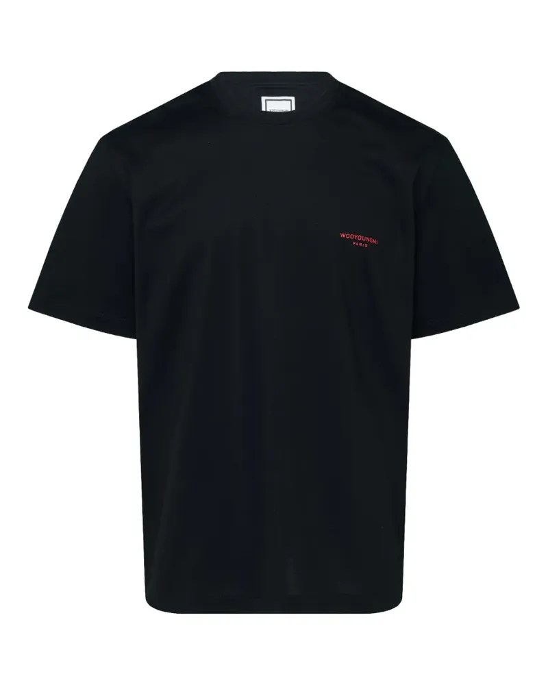 Wooyoungmi T-Shirt mit Logo-Stickerei - Schwarz Schwarz