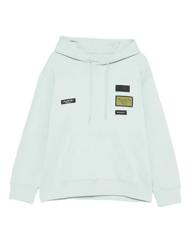 Maison Margiela Hoodie mit Logo-Patch - Grün Grün
