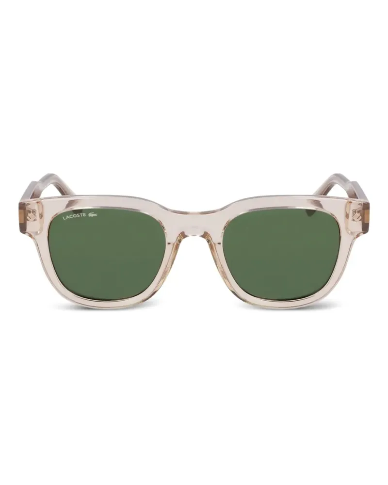 Lacoste Sonnenbrille mit eckigem Gestell - Braun Braun
