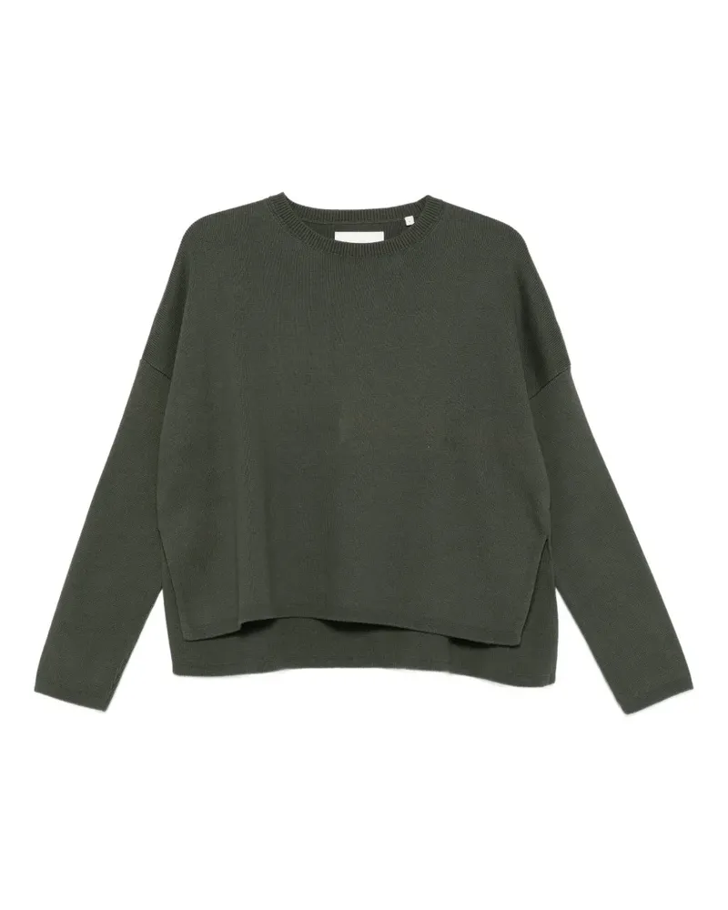 Marc O'Polo Gerippter Pullover mit rundem Ausschnitt - Grün Grün