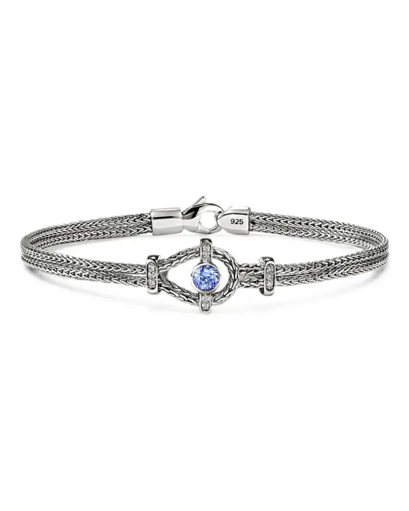 John Hardy Icon Armband mit Tansanit und Diamanten - Silber Silber