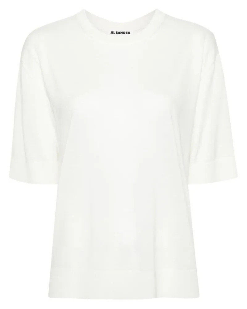 Jil Sander Melierte Bluse Nude