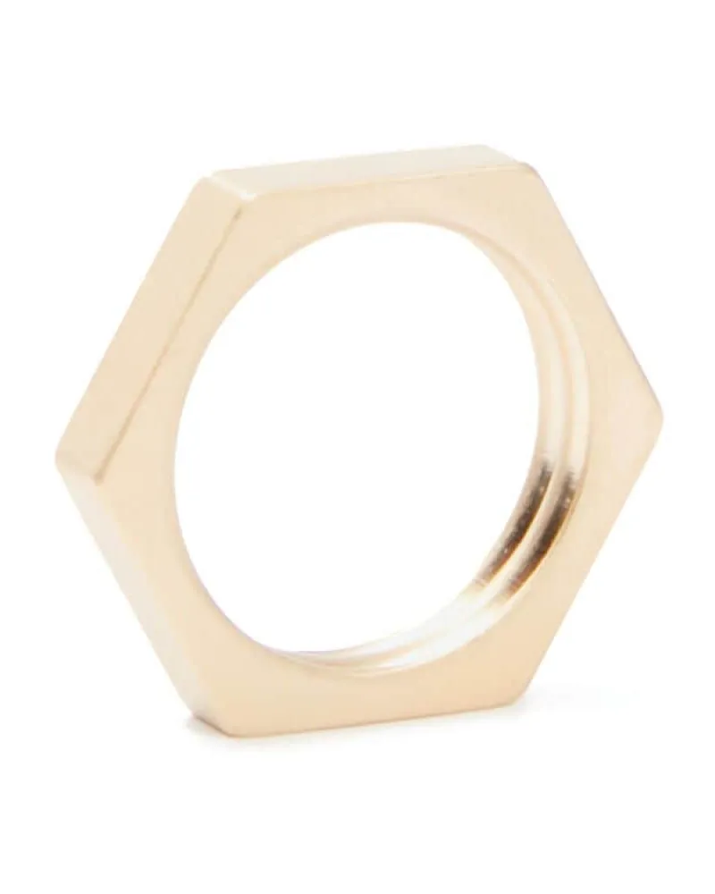 Maison Margiela Ring mit Schrauben-Motiv - Gelb Gelb