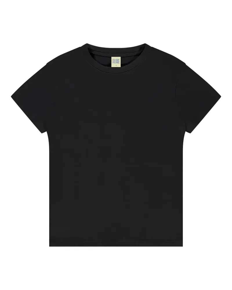 Flore Flore T-Shirt mit kurzen Ärmeln - Schwarz Schwarz