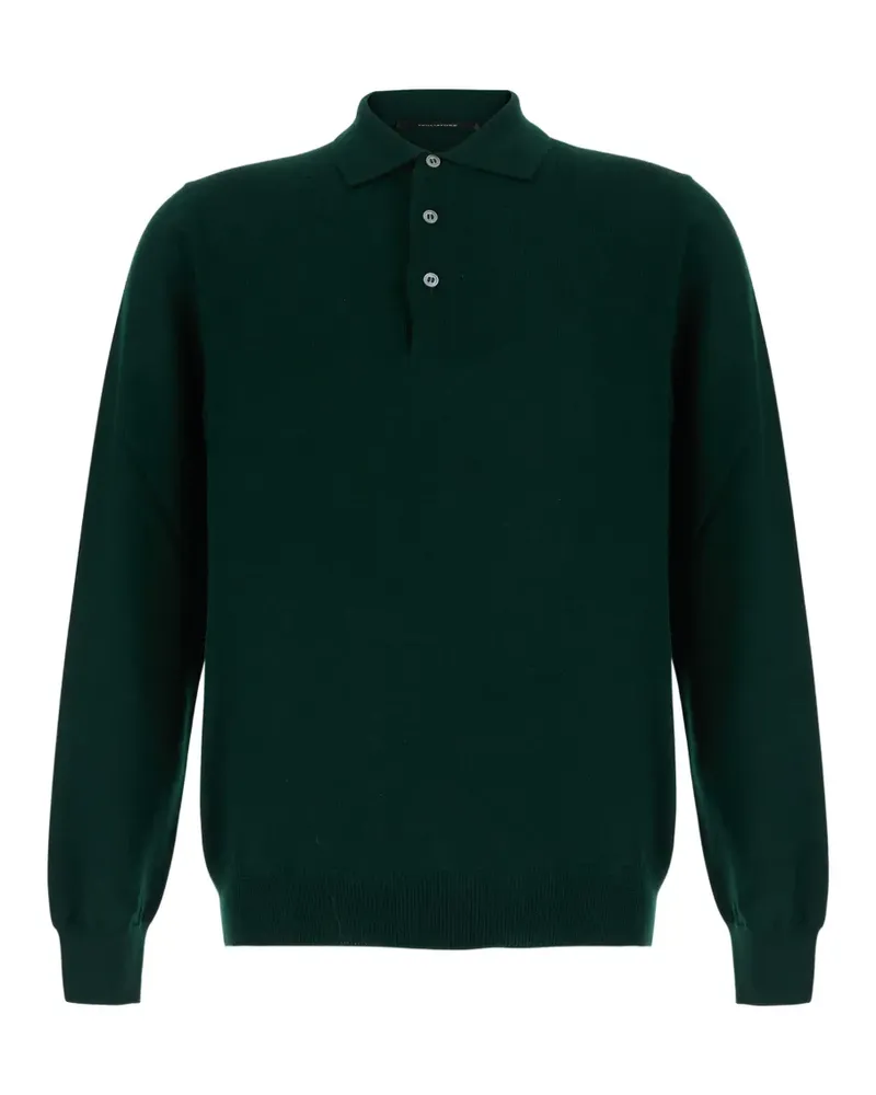 Tagliatore Pullover mit Knopfleiste - Grün Grün