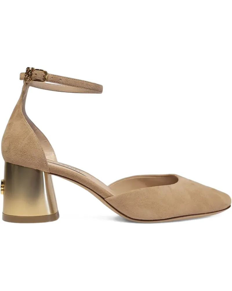 Casadei Pumps mit Blockabsatz 50mm - Nude Nude