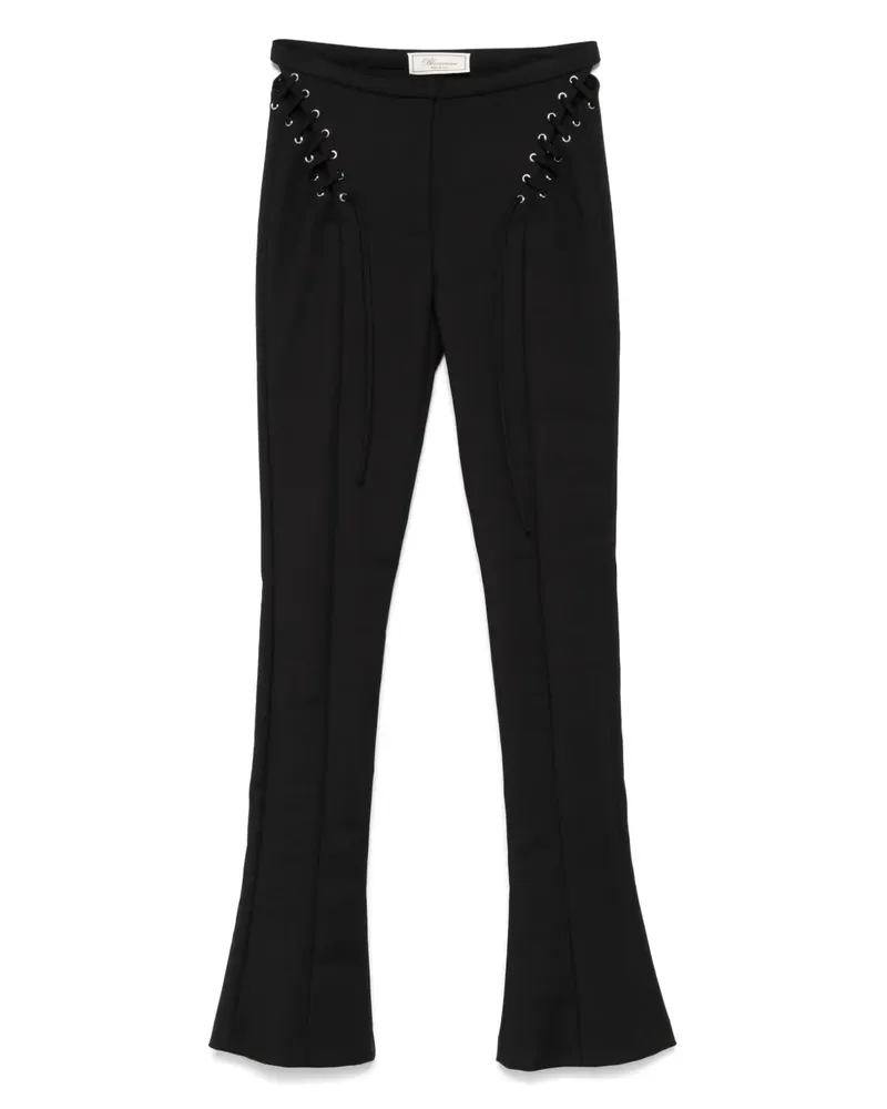 Blumarine Hose mit Schnürung - Schwarz Schwarz