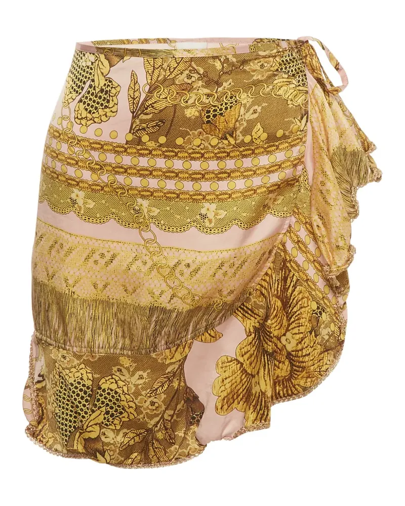 La Perla Wickelrock mit Blumenprint - Rosa Rosa