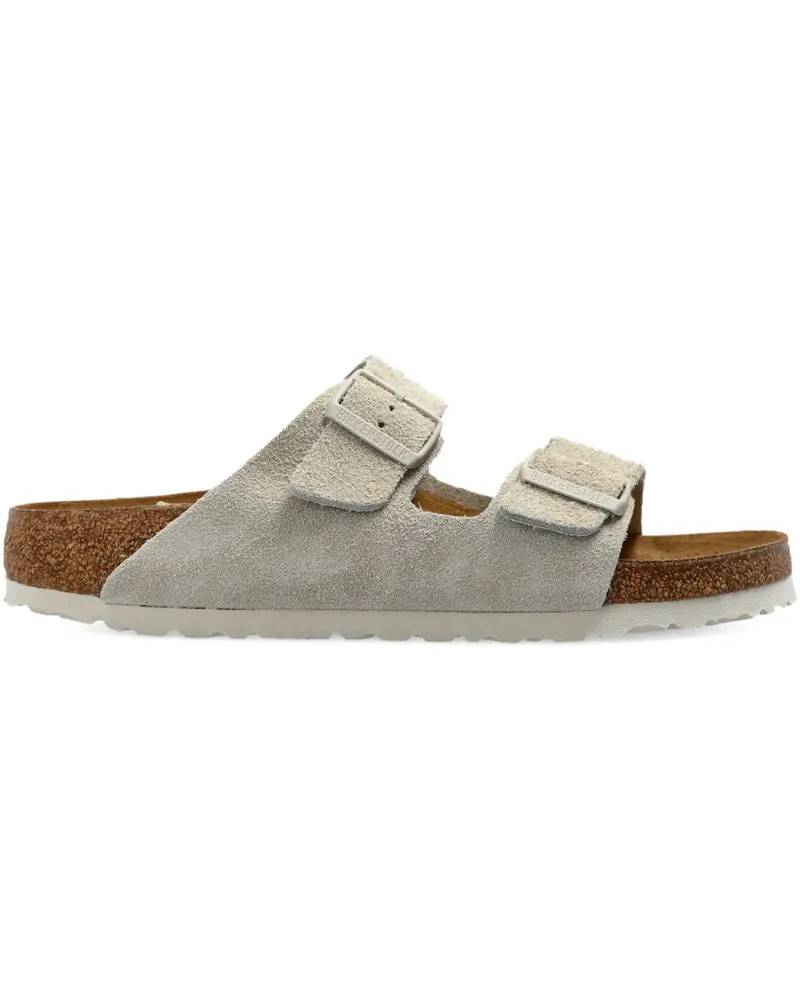 Birkenstock Arizona Pantoletten mit Schnallen - Nude Nude