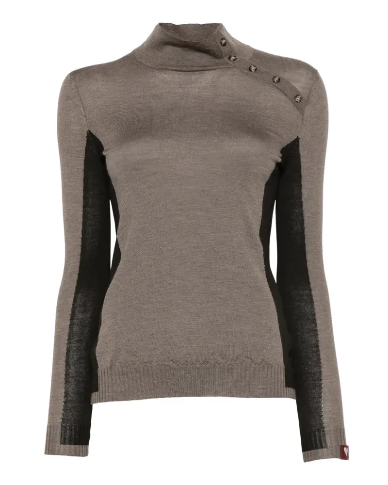 Antonio Marras Pullover mit Einsätzen und Knopfdetail - Braun Braun
