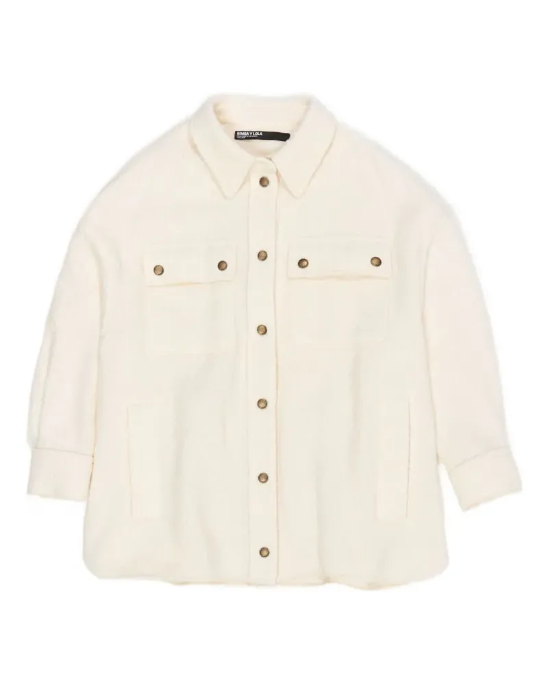 BIMBA Y LOLA buttoned flap-pocket shirt - Nude Nude