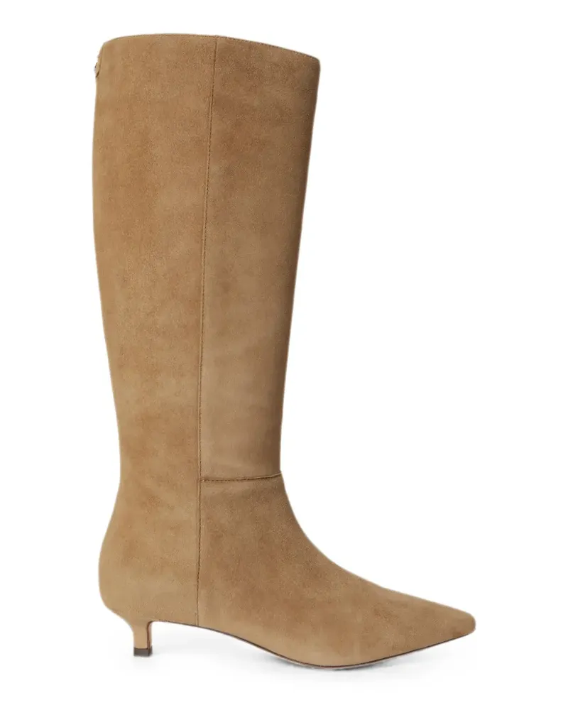 Ralph Lauren Francesca suede boots - Nude Nude
