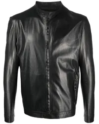 Salvatore Santoro Bikerjacke aus Leder Schwarz