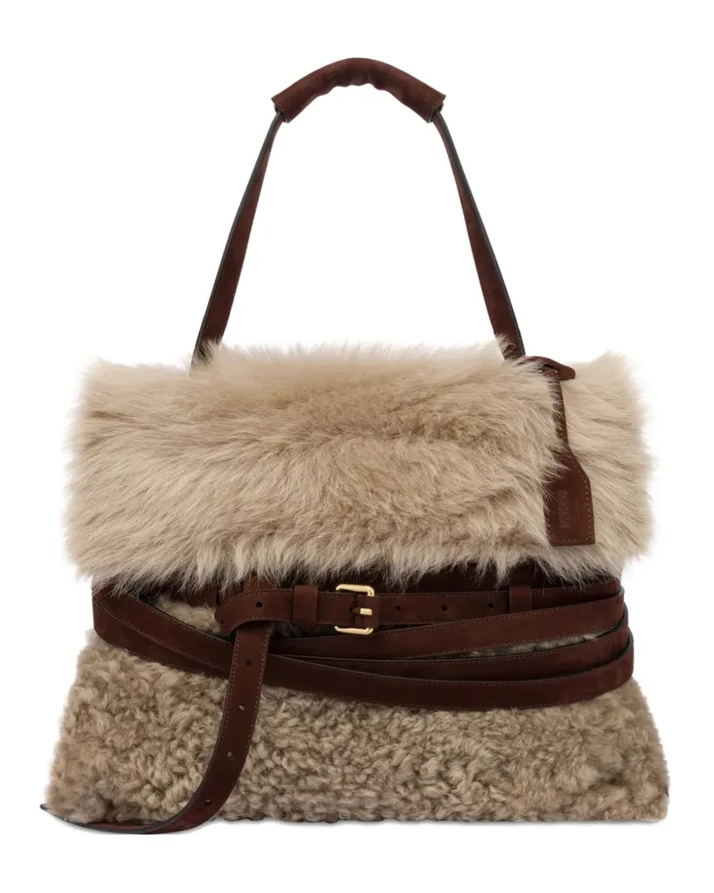 Moschino Tie Me Tote Bag - Nude Nude