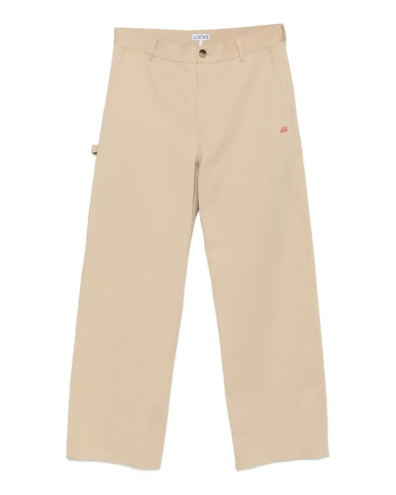 Loewe Hose mit Logo-Stickerei - Nude Nude