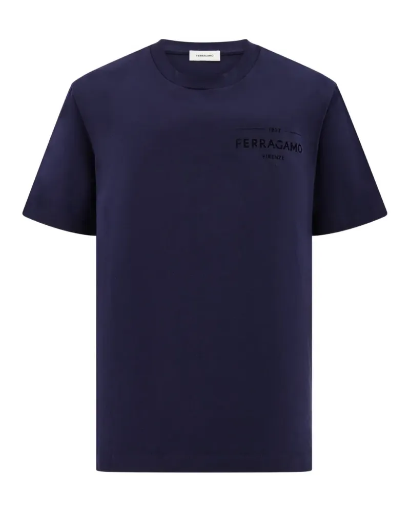 Ferragamo logo T-shirt - Blau Blau