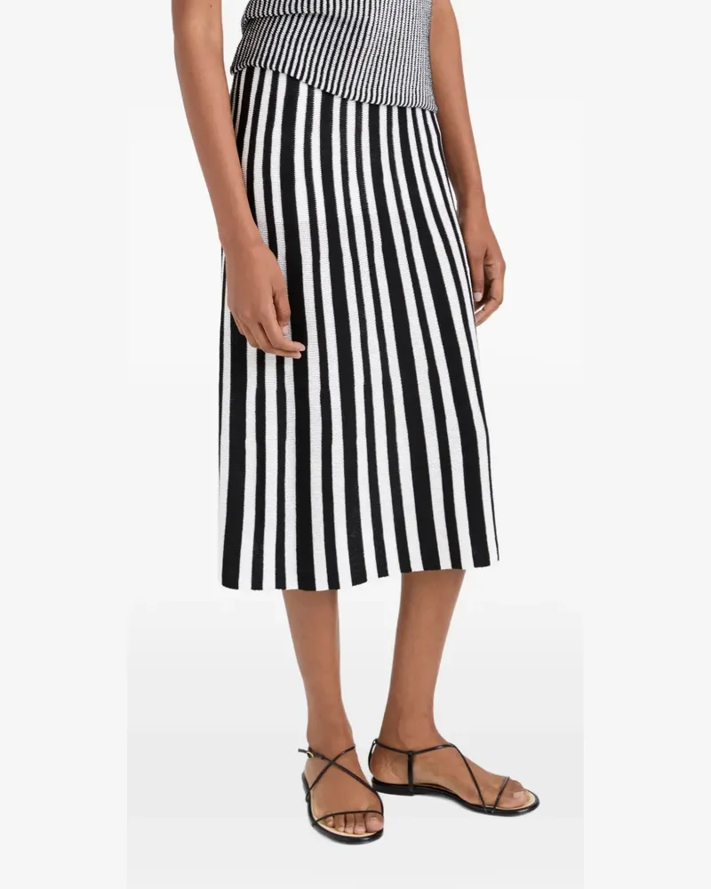 Proenza Schouler Isley ribbed-knit midi skirt - Schwarz Schwarz