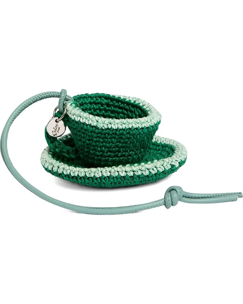 J.W.Anderson crochet teacup bag accessory - Grün Grün