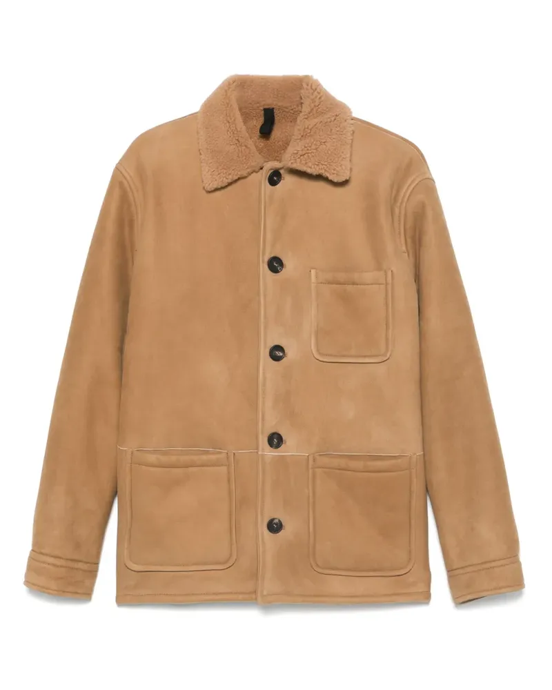 Tagliatore Jacke mit Shearling-Kragen - Nude Nude